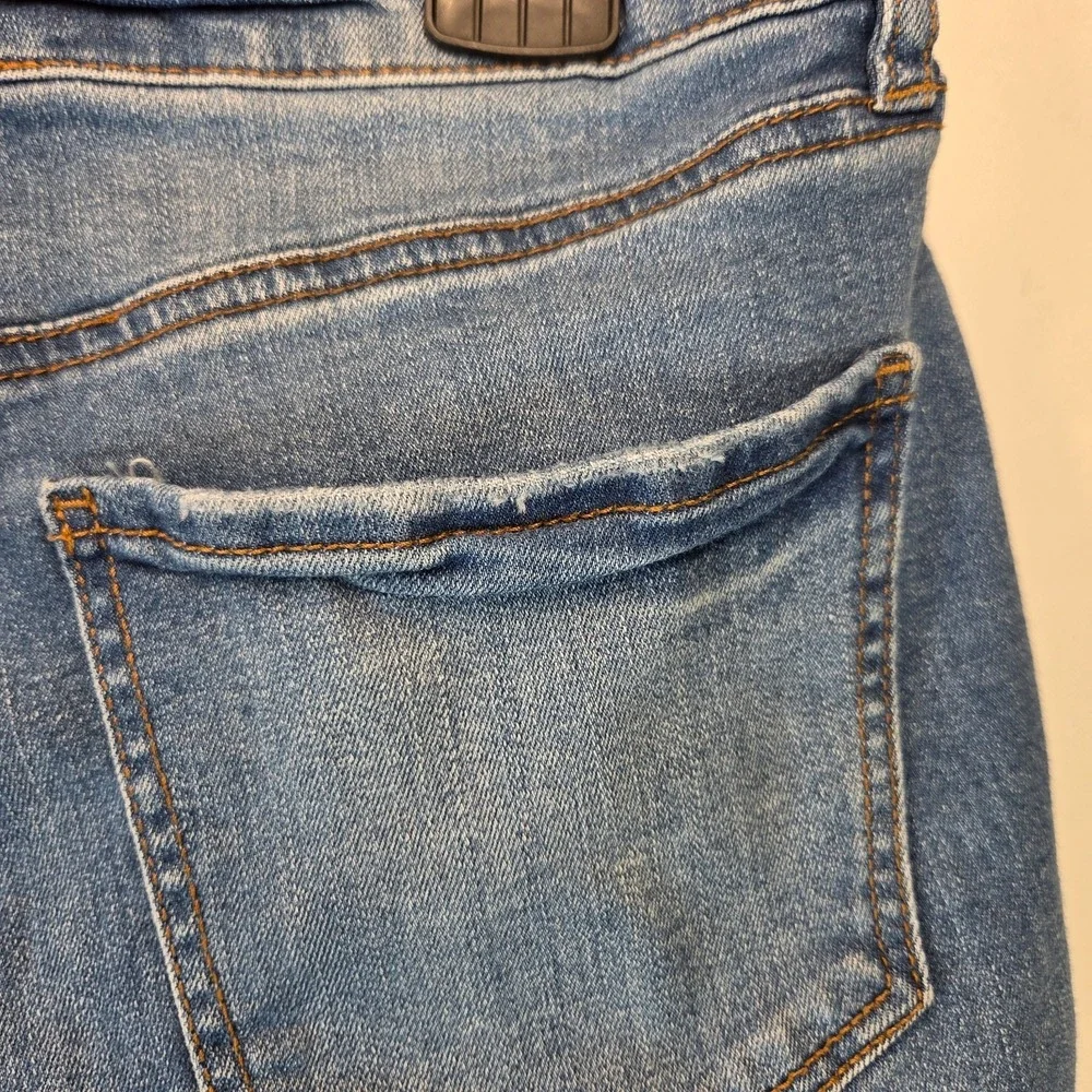 Refuge Denim‎ Shorts Womens Sz 6 Blue Rolled Cuff Beach Festival MidRise Stretch